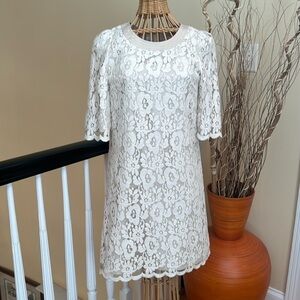 Ipekyol champagne colored dress with silver